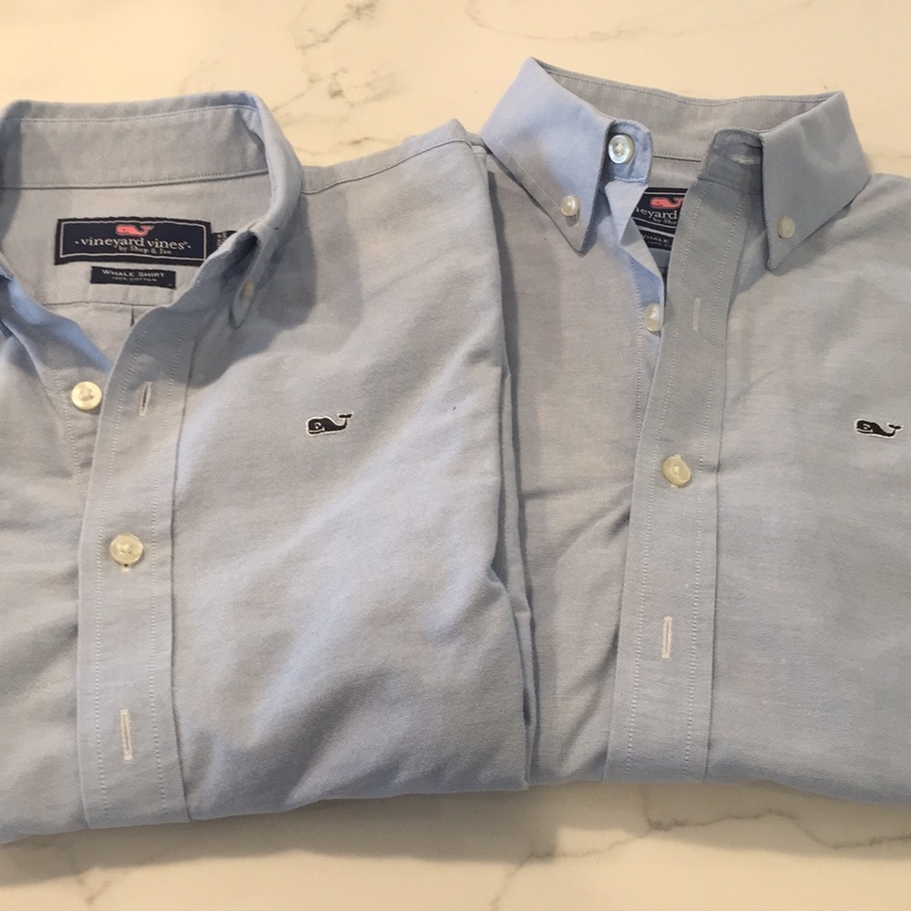 boys vineyard vine solid oxford whale shirt